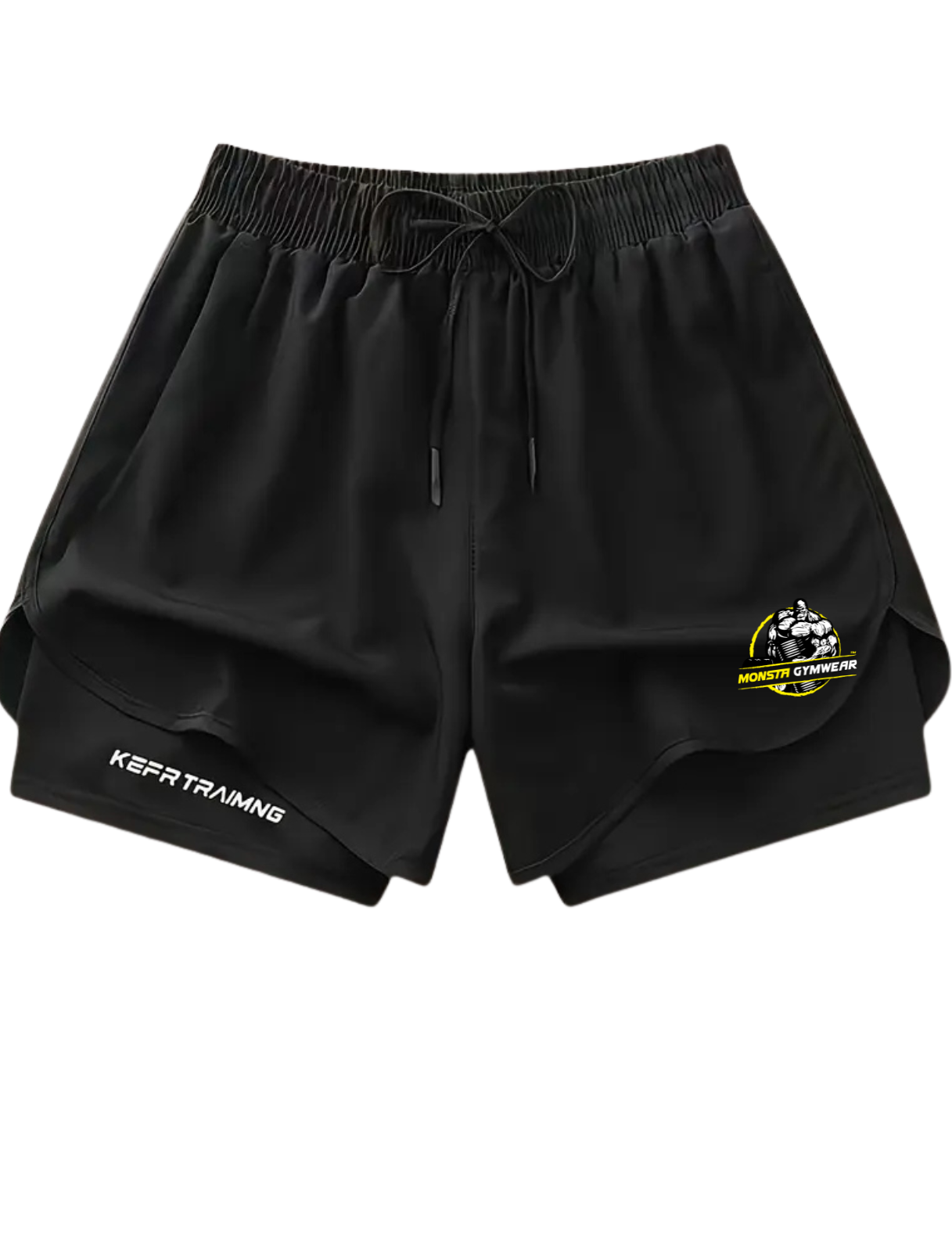 Men'S quick Drying 2-In-1 Running Shorts Monsta Gymwear