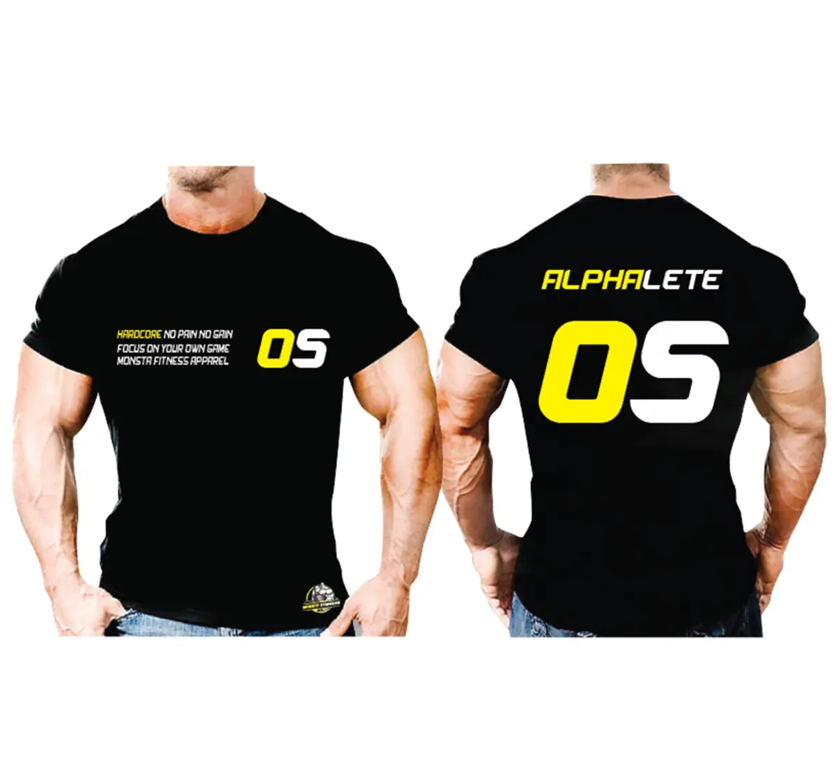 Cotton T-Shirt - Alphalete Monsta Gymwear