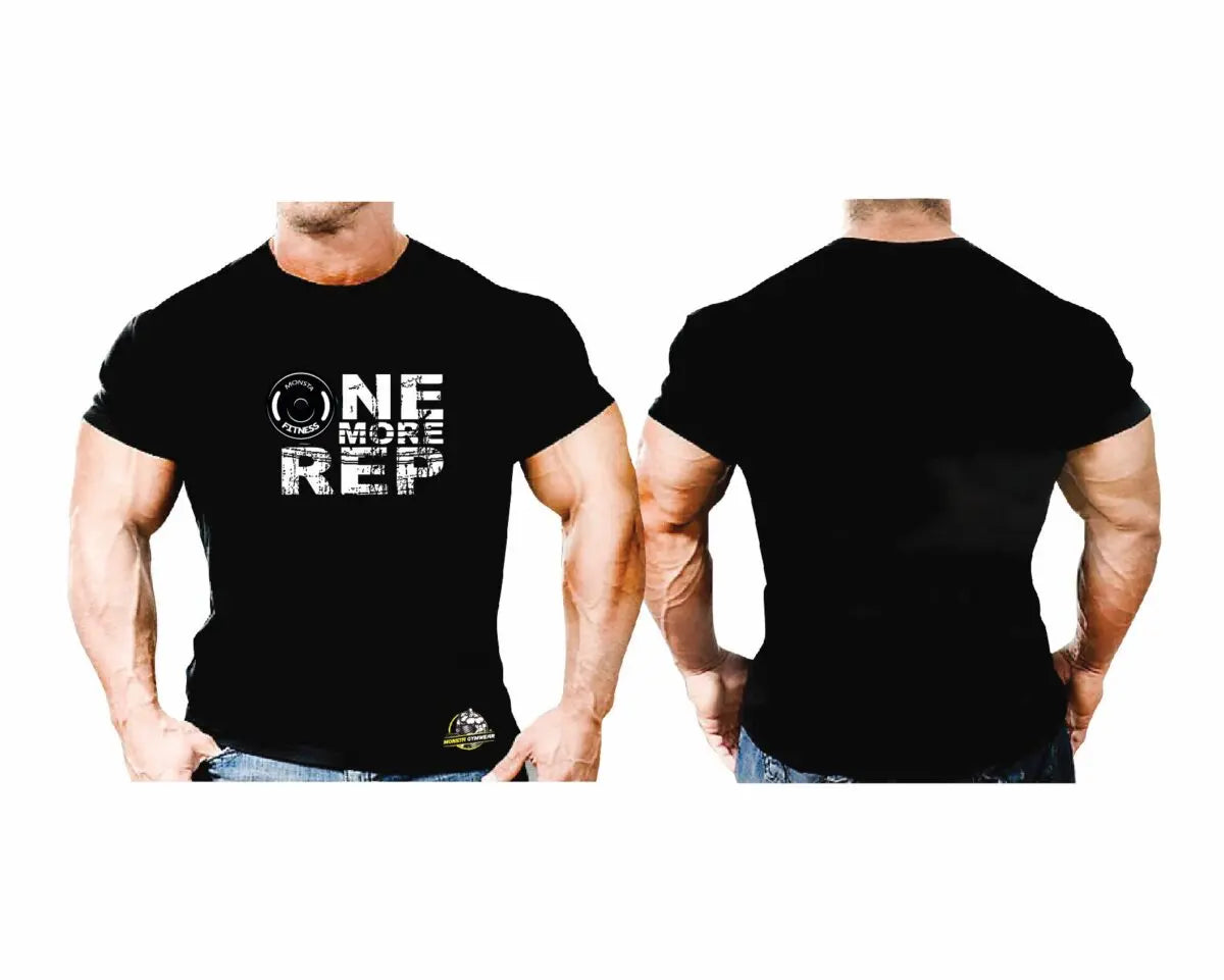 Cotton T-Shirt - One More Rep Monsta Gymwear