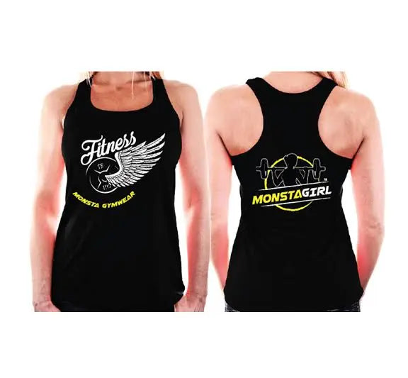 Ladies Cotton Vest- Fitness Monsta Gymwear