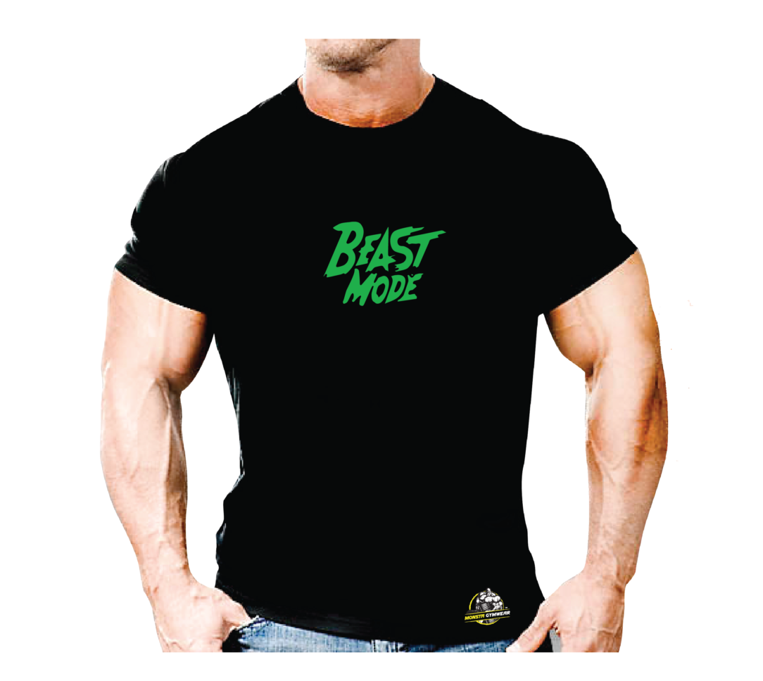 Cotton T-Shirt - Beast Mode Monsta Gymwear