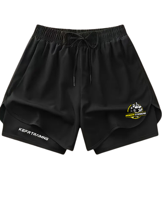 Men'S quick Drying 2-In-1 Running Shorts Monsta Gymwear