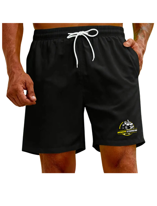 Men's Drawstring Solid Color Loose Shorts Monsta Gymwear