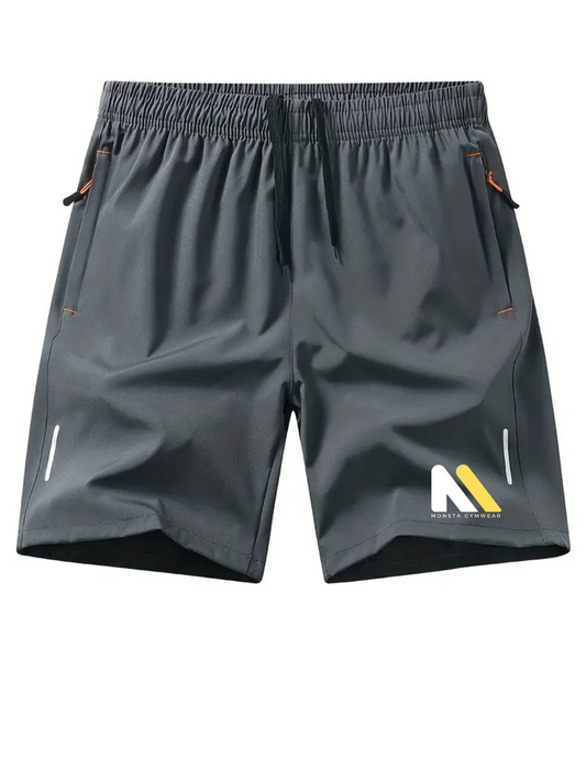 Men'S Quick Drying Drawstring Running Shorts Monsta Gymwear