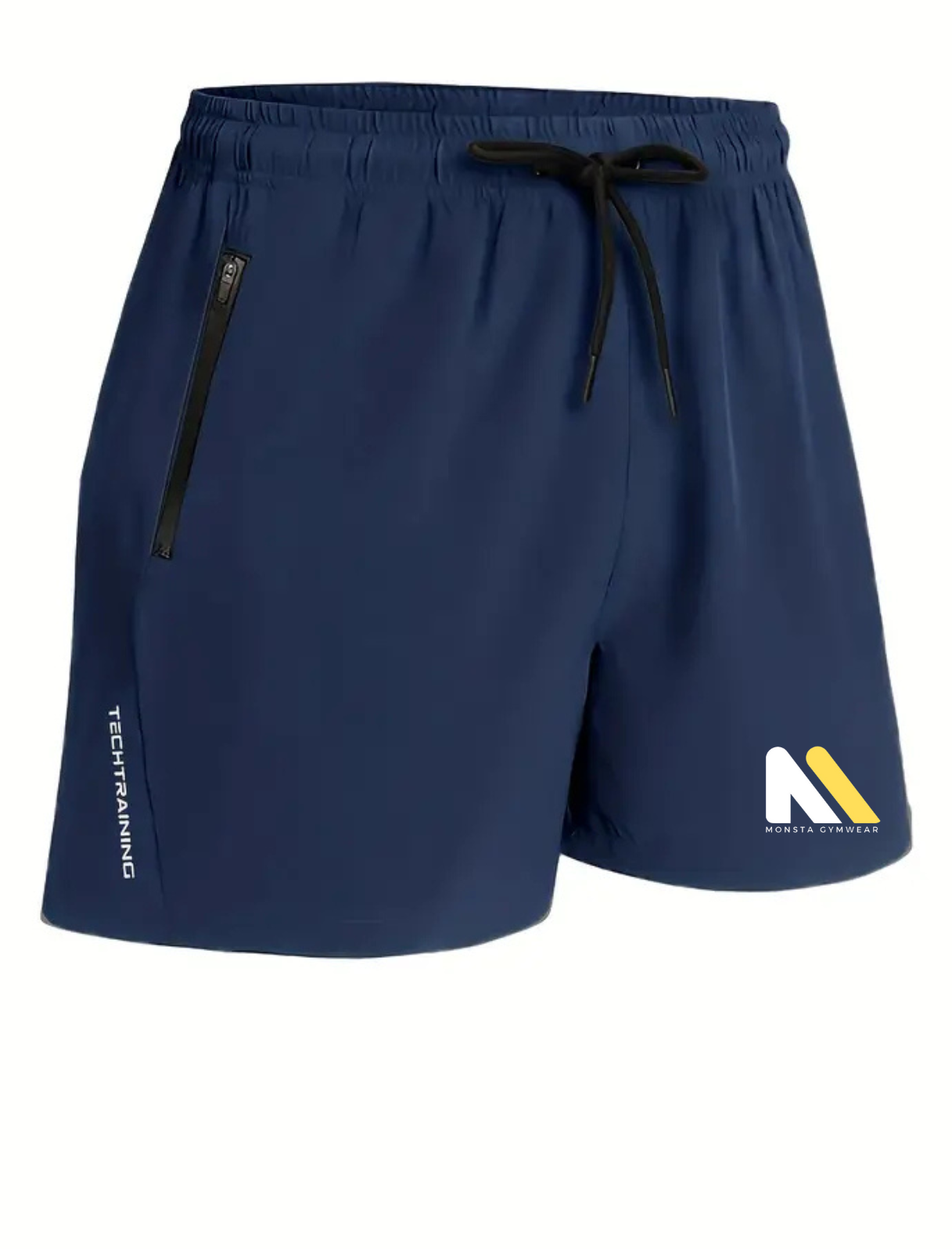 Men's Drawstring Athletic Shorts with Zippered Pockets Monsta Gymwear