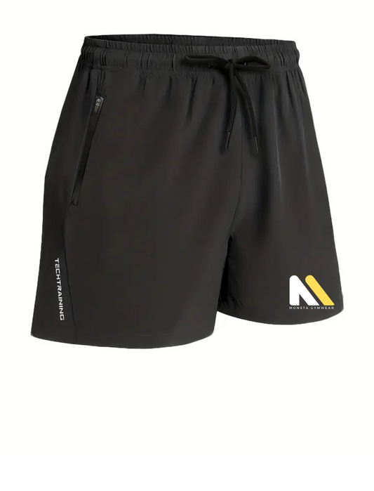 Men's Drawstring Athletic Shorts with Zippered Pockets Monsta Gymwear
