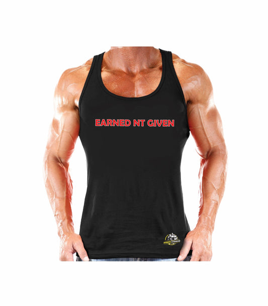 Cotton Earned Not Given Vest Monsta Gymwear