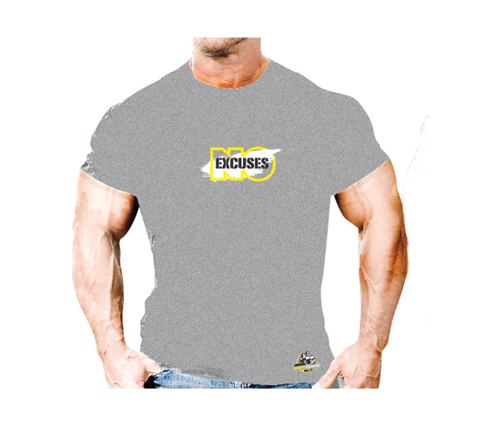 Cotton T-Shirt - No Excuses My Store