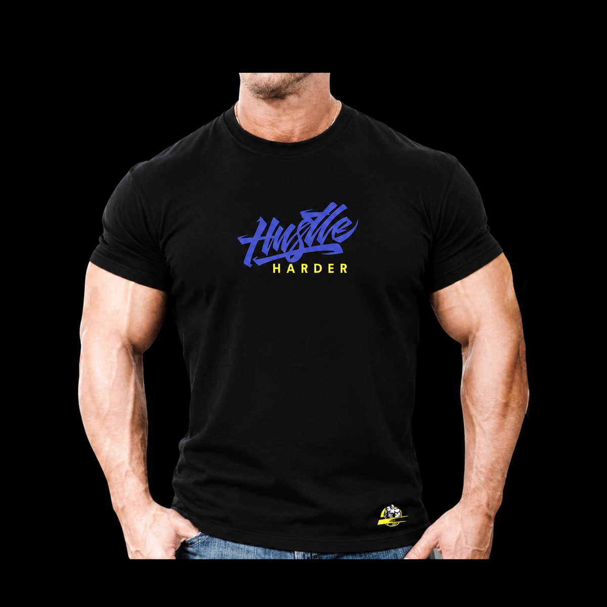 Drifit-Tshirt- Hustle Harder