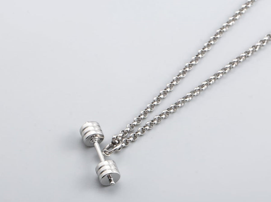 Dumbell Necklace - Go Fit