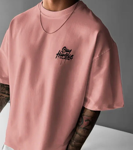 Cotton T-Shirt-Stay Humble Monsta Gymwear