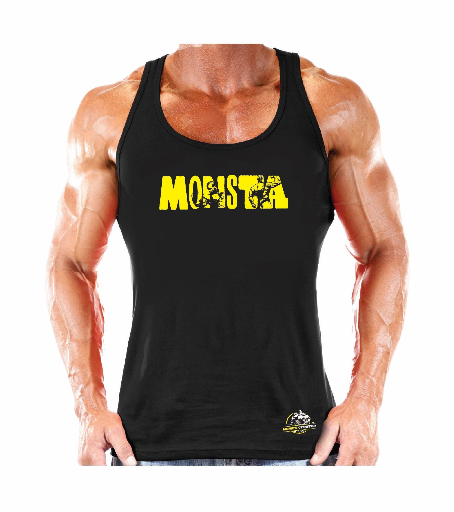 Cotton Monsta Vest Monsta Gymwear
