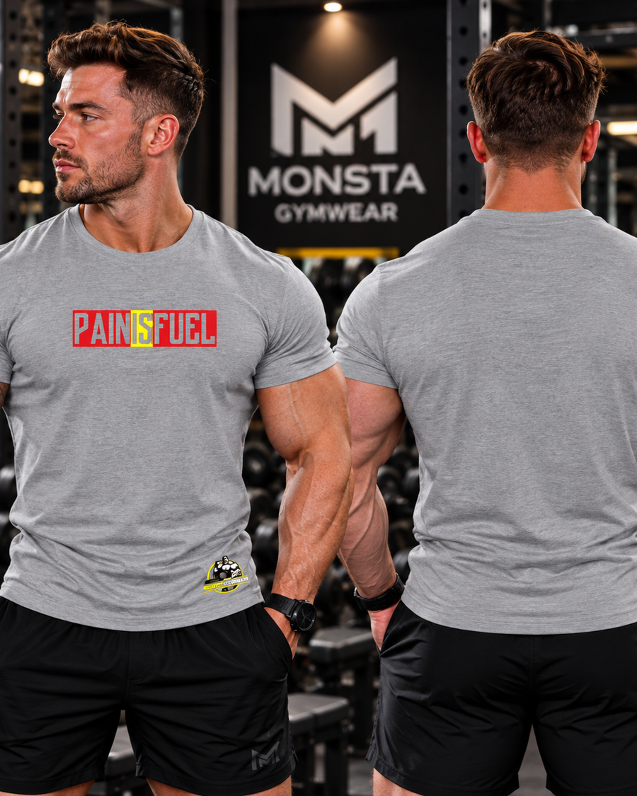 Cotton T-Shirt - Pain is Fuel
