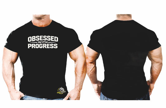 Drifit T-Shirt-Obsessed with Progress Monsta Gymwear