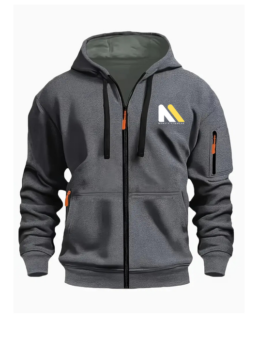 Men's Casual Zip-Up Hoodie Monsta Gymwear