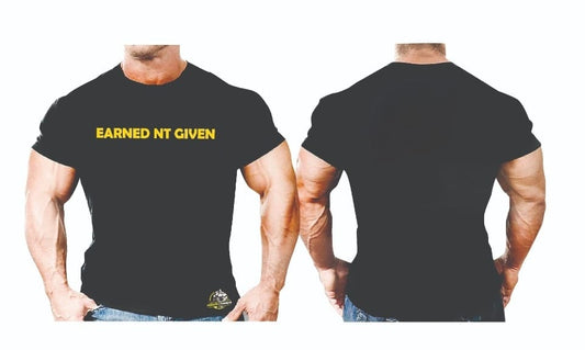 Cotton T-Shirt- earned Not Given Monsta Gymwear